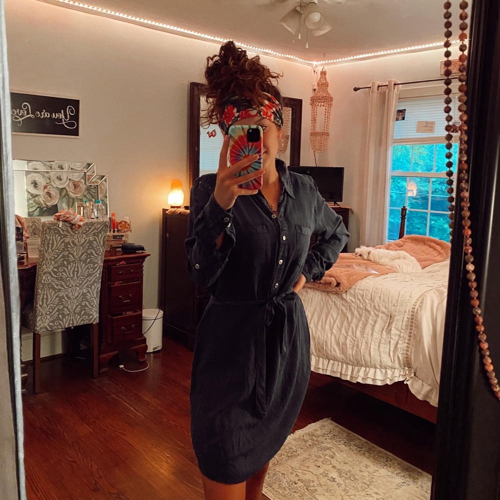 Red Camel denim dress